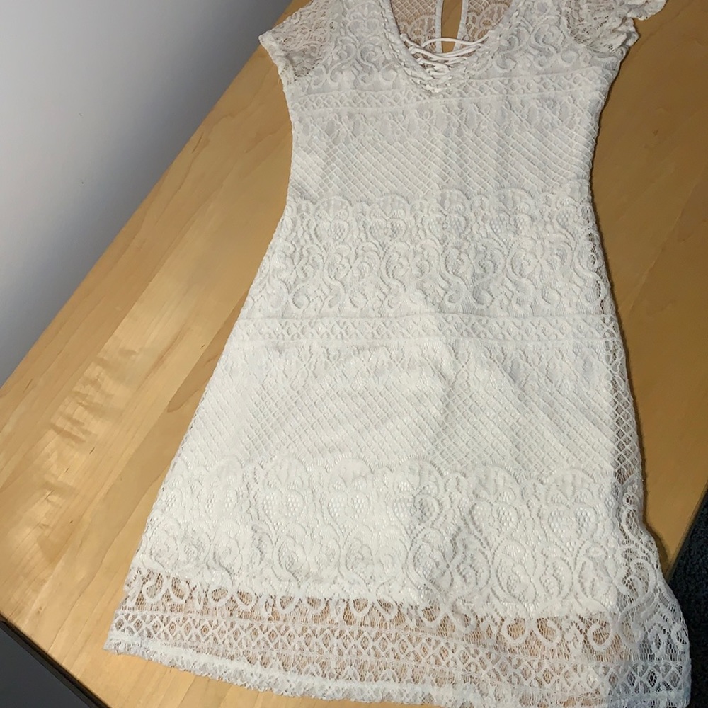 Hollister White Lace Dress